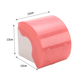 YOMESTE Wall Mounted Waterproof Paper Holder Bathroom Paper Roll Holder (White)