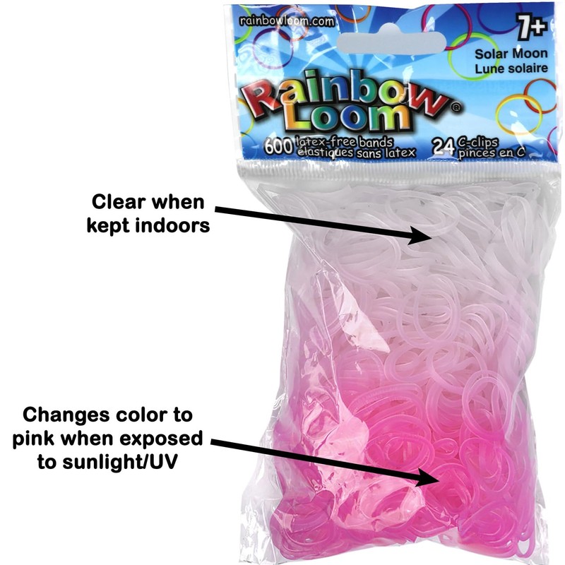Rainbow Loom- Color Changing Bands-Solar Moon UV