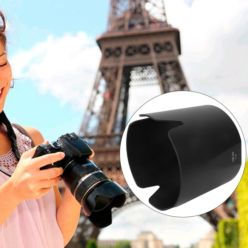 HB-65 Black Plastic Mount Lens Hood for Nikon AF S