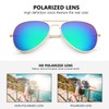 livho Sunglasses for Men Women Aviator Polarized Metal Mirror UV