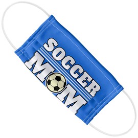 Popfunk Soccer Mom Mother Sports 1-Ply Reusable Face Mask Covering, Unisex