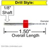 Carbide Drill Bit Set - 50 Pieces / 25 Sizes