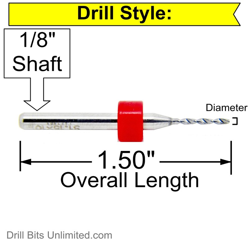 Carbide Drill Bit Set - 50 Pieces / 25 Sizes