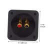 Gadpiparty 2pcs Subwoofer Box Terminal Binding Post Speaker Wire Connector
