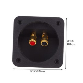 Gadpiparty 2pcs Subwoofer Box Terminal Binding Post Speaker Wire Connector for DIY Speaker Kit Easy to Connect Gold Plated Audio Binding Posts for Car Stereo Refits