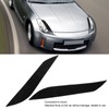 2pcs Headlight Eyebrow Eyelids Trim Decoration Car Light Eyebrow Replacement