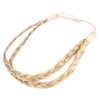 BOBIYA Women Girls Double Three-Strand Braided Synthetic Hair Headband (Orange