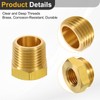 sourcing map 2Pcs 1/2 BSPT Male x 1/4 NPT Female