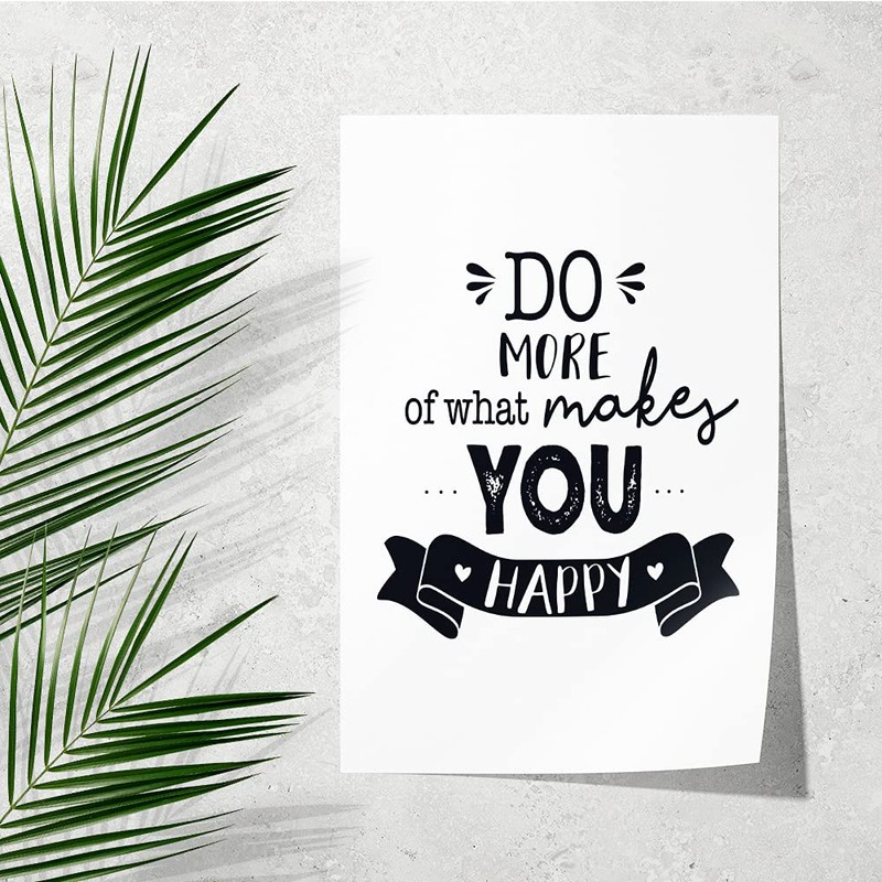 JUNIWORDS Do more of what makes you happy 20x30cm Poster
