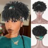 LEOSA - Peluca de pelo rizado para mujeres negras 2