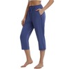 baleaf Womens Yoga Capri Pants with Zipper Pockets Summer Drawstring