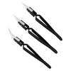 Cionyce 3 Pack Ceramic Tweezers Electronics Reverse Tweezers for Crafting