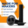 (Pack of 8) M8 x 60 mm Rounded Head Screws