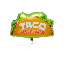 TACO MYLAR BALLOONS - Party Decor - 3 Pieces