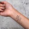 4 x 'Tractor with Digger Attachement' Temporary Tattoos - Water
