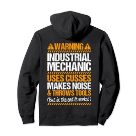 Millwright Throws Tools Industrial Mechanic Pullover Hoodie