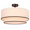 Hamilyeah 20 inch Semi Flush Mount Ceiling Light Fixture with