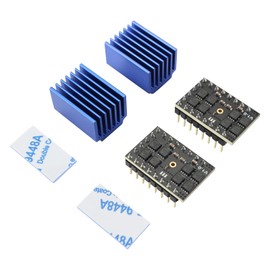 BCZAMD FYSETC HV5160 2 Pieces SPI Stepper Motor Driver with Copper Heatsink High Power Mute Driver Stepper Step Stick Controls for Spid Board Voro 2.4 3D Printer Parts CNC Engraving Machine