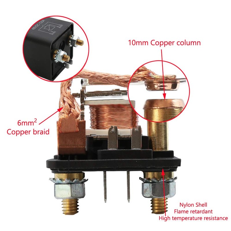 ESUPPORT Car Auto Heavy Duty Split Charge DC 12V 100A
