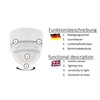 Huber Motion 6 360° Motion Detector, Highly Sensitive with 3