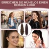2 Pieces Hair Extensions Braid Dark Brown Ponytail Hairpiece Real