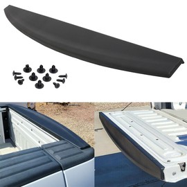 KARPAL Tailgate Spoiler Top Protector Cover Molding Cap Compatible with 2009-2018 Dodge Ram 1500 2010-2018 2500 3500 TO1904100 ABS Black