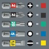 Wera 05004185001 Bicycle Set 5 Stubby Ratchet Screwdriver with Bit