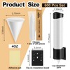 Roshtia 600 Pcs 4 oz Paper Cone Cups Thicken Disposable