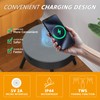 Smart Round Side Table with Charging and Smart Round Coffee