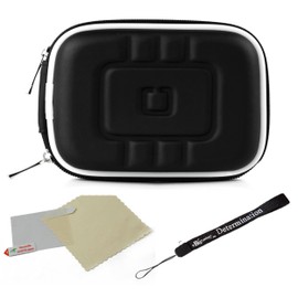 Black EVA Protective Cube Carrying Case with Mesh Pocket for Canon Power Shot Digital Camera