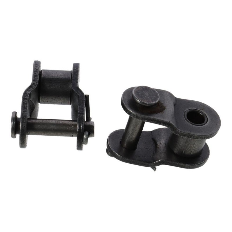 Fudeshe 10Pcs Roller Chains,#50 Chain Offset Half Link Roller, Carbon