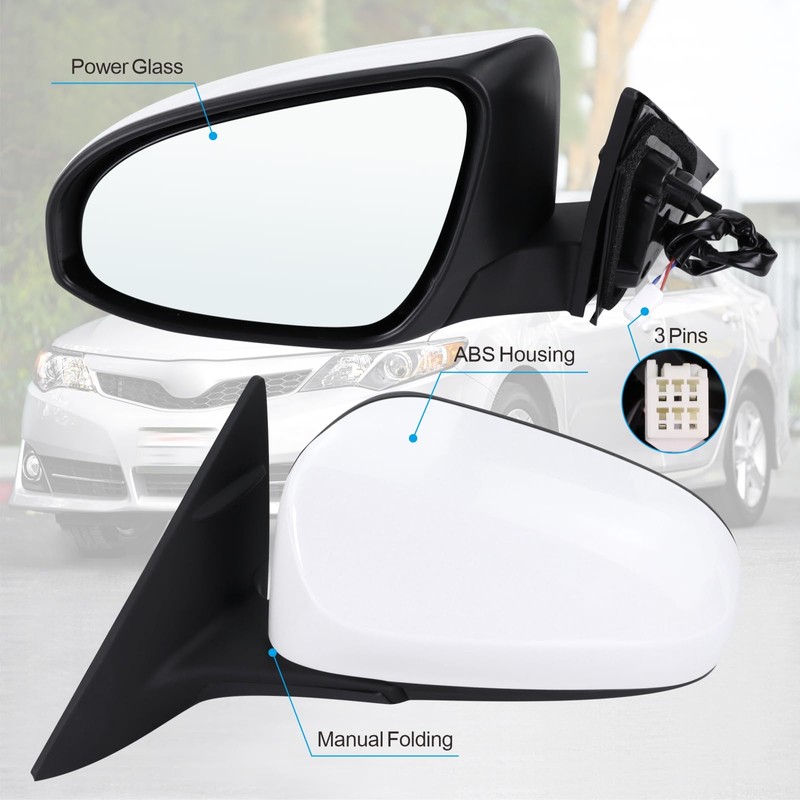 Lqito Left Driver Side Mirror Compatible With 2012 2013 2014