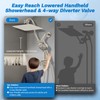 Hibbent Upgraded All Metal 10"Rainfall Showerhead Combo, High Pressure Shower
