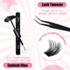 DIY Eyelash Extensions Set, 8-16 mm, Mixed Fluffy Eyelashes, Individual