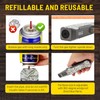 Refillable Butane Torch Lighter - Super Long Flame, Windproof, Adjustable