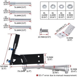 for Straight Lawn Mower Blade Sharpener Adjustable Holder 15°- 45° For Straight And Standard