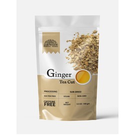 Ginger Tea Cut 100 g | Natural, Freshly Sliced Ginger Root for a Full-Flavored and Refreshing Experience | Perfect for Brewing Bold, Soothing Tea