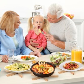 Wood Trivet, Wooden Tree Coaster, Wooden Trivets for Hot Dishes, Trivets for hot pots and Pans, Foldable Trivet Table Pad