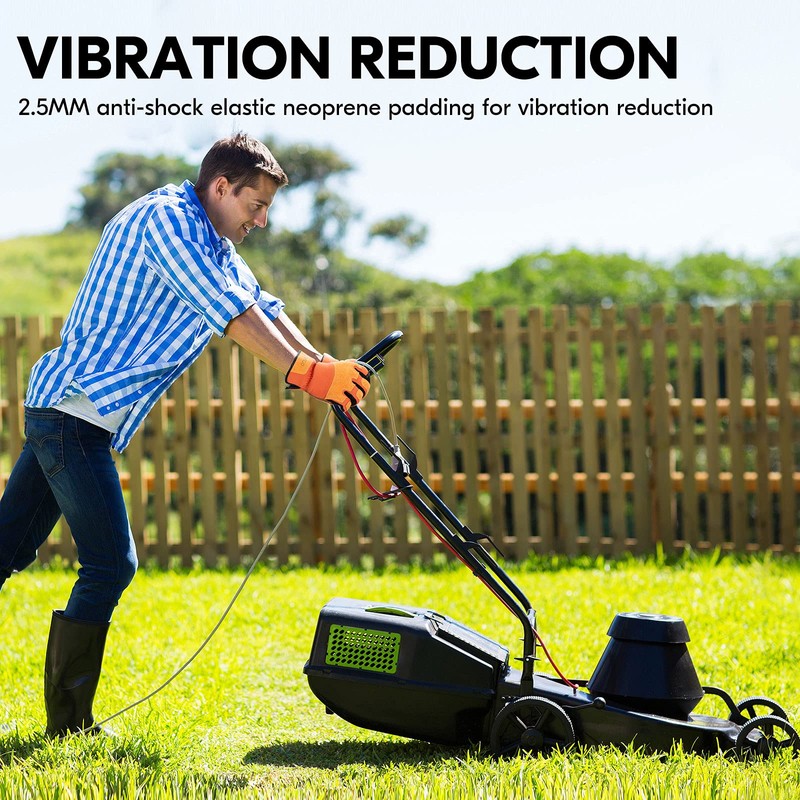 Vgo... 1-Pair Gardening Gloves Men, Safety Work Gloves, Puncture-proof, Thornproof,