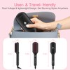 Enhanced Ceramic Hair Straightener Brush by MiroPure, 2-in-1 Ionic Straightening