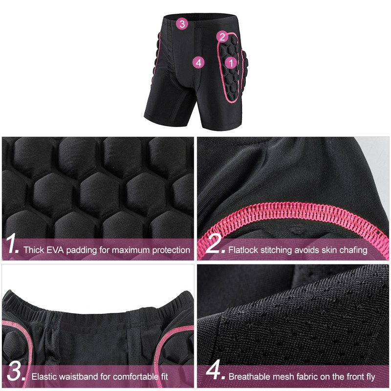 Women's Hip Butt Protection Padded Shorts Armor Hip Protection Shorts