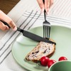 Potter Black 40-Piece Forged Silverware Set, Service for 8, Stainless