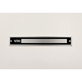 UNIVERSAL BLANK Car Classic Motorbike Motorcycle VIN Plate Tag Frame Chassis ID 120 x 18mm
