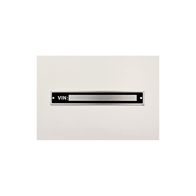 UNIVERSAL BLANK Car Classic Motorbike Motorcycle VIN Plate Tag Frame