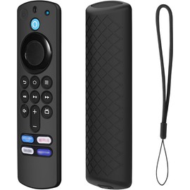 USTIYA Control Funda para F-Stick 4K 3 2021 Case Remoto Cover Smart TVS Shockproof Accesorios (Negro)