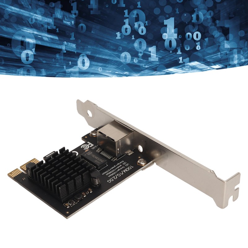 PCIe Ethernet Card 10 100 1000 2.5Gbps RJ45 Port Wake