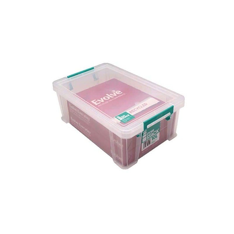 StoreStack 10 Litre Storage Box W400xD255xH150mm Clear RB90123