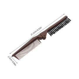 minkissy 2pcs Compact Double Sided Brush for Effortless Detangling and Gentle Grooming for Everyday Use and Easy Carrying