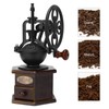 IMAVO Manual Coffee Grinder, Wooden Coffee Bean Grinder with Cast