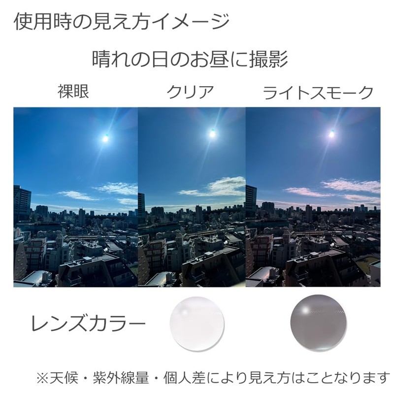 Eight Tokyo PH-LSM Dimming Sunglasses, Blue Light Reduction, UV Protection,